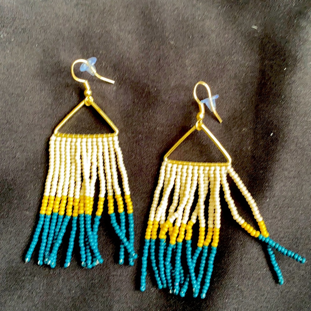 Ink and Alloy stripe earrings